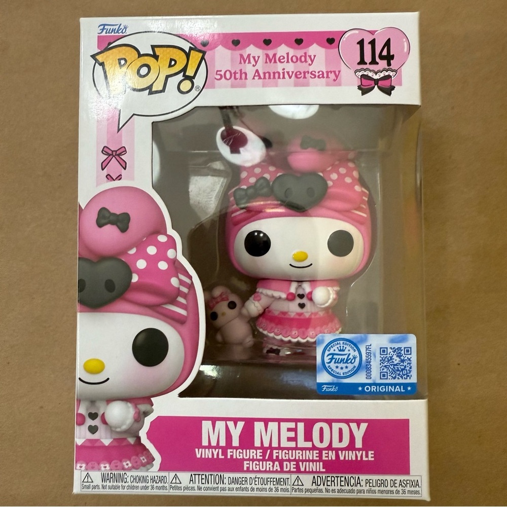 Funko Pop! Sanrio My Melody 50th Anniversary Pink and White Figure #114